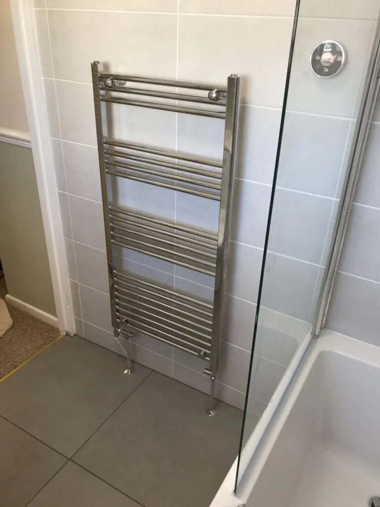 Heated Towel Rack installed