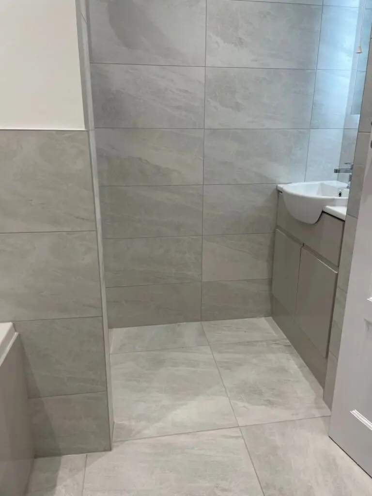 Grey Tiled Bathroom