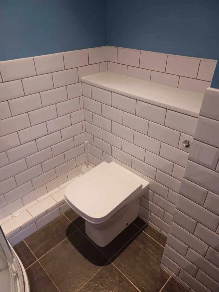 Metro white tiles