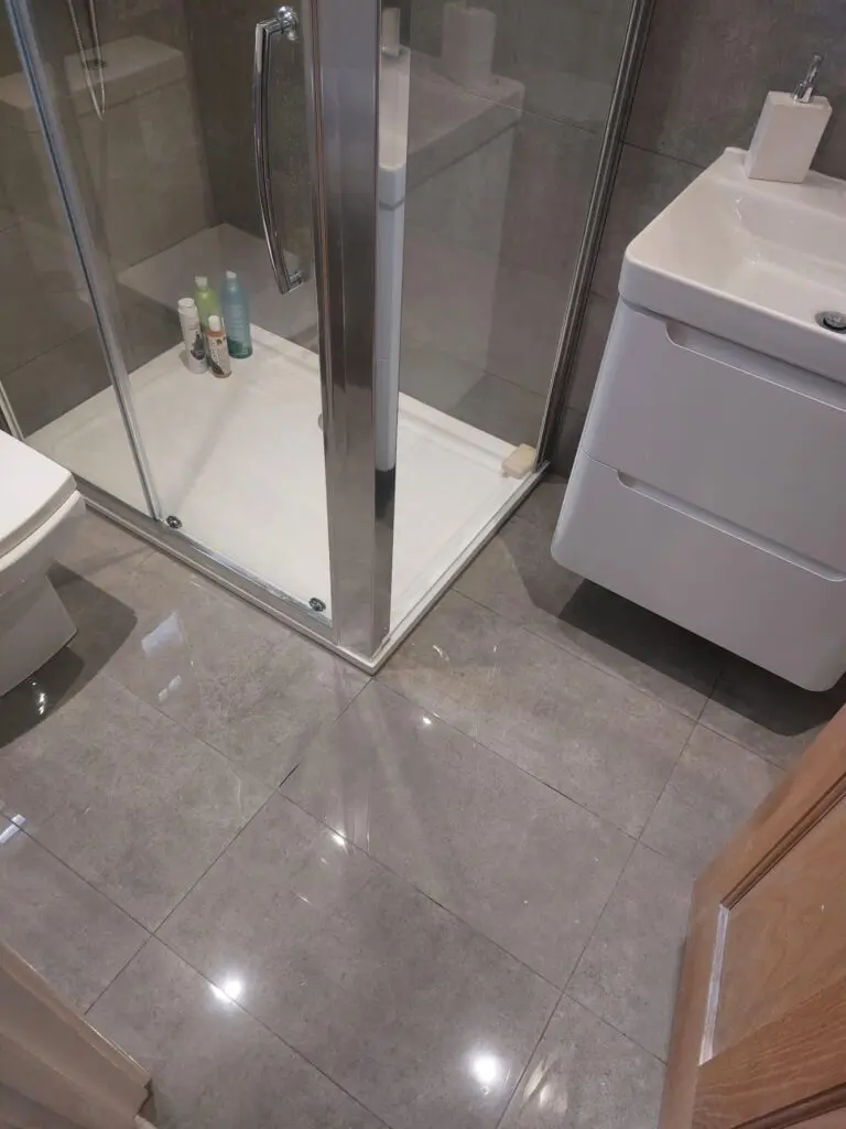 Tiled floor