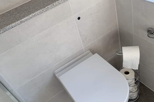 Toilet Installed in Bathroom