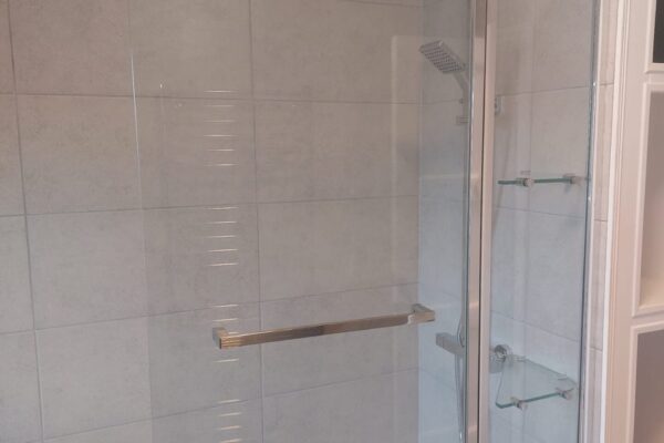 Folding bath shower screen