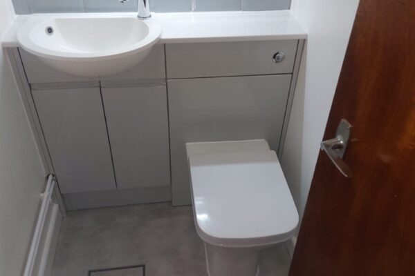 Cloak room with Atlanta fitted furniture